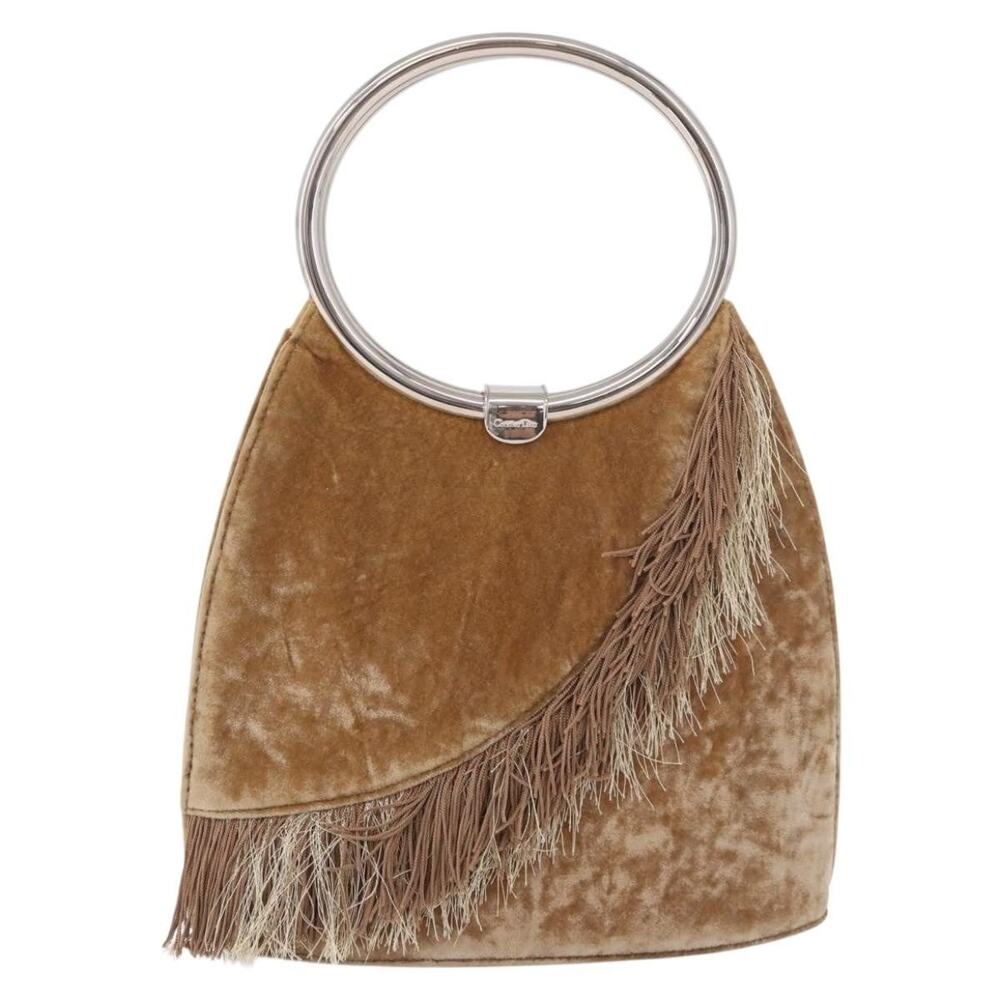 Dior J'Adore Velvet Handbag Brown Velour